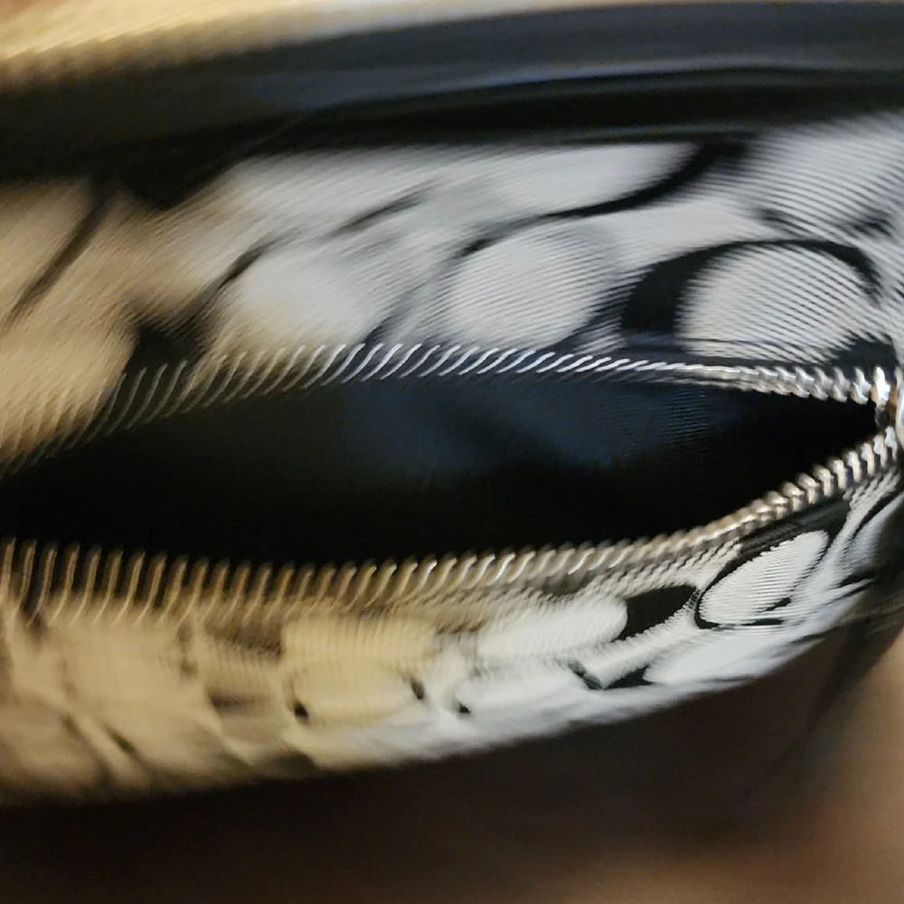 Coach Black and Gray Hobo Bag with Monogram Pattern - Picture 6 of 9